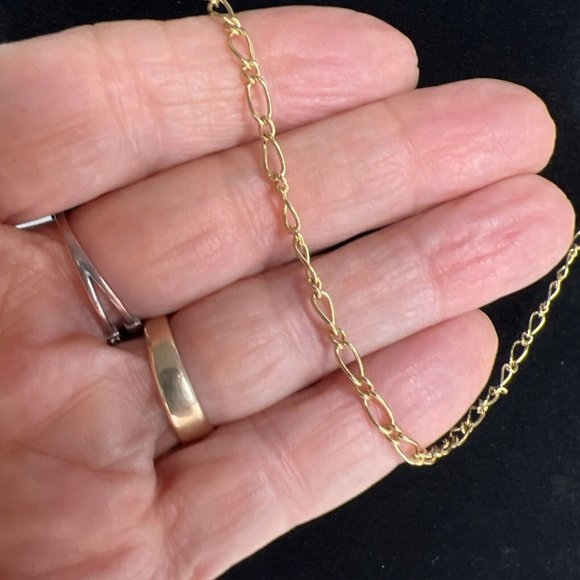 Lot of 3 Necklaces Gold Tone Chains - Picture 6 of 16